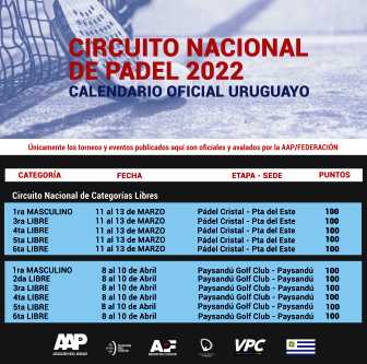 La AAP lanza al completo el Calendario Oficial 2022!
