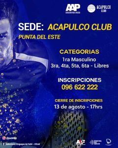 SE VIENE LA ÚLTIMA FECHA DEL CIRCUITO NACIONAL DE CATEGORÍAS LIBRES!