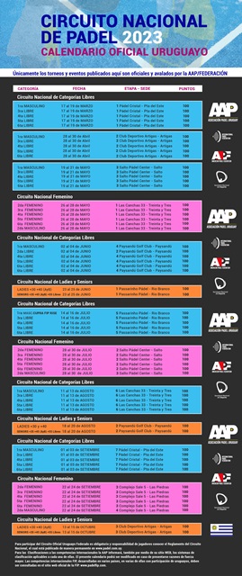 CALENDARIO URUGUAYO OFICIAL COMPLETO!