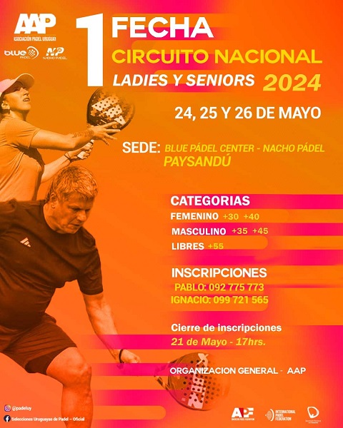 Se viene la 1ra Fecha del Circuito Nacional Ladies y Seniors en la Ciudad de Paysandú