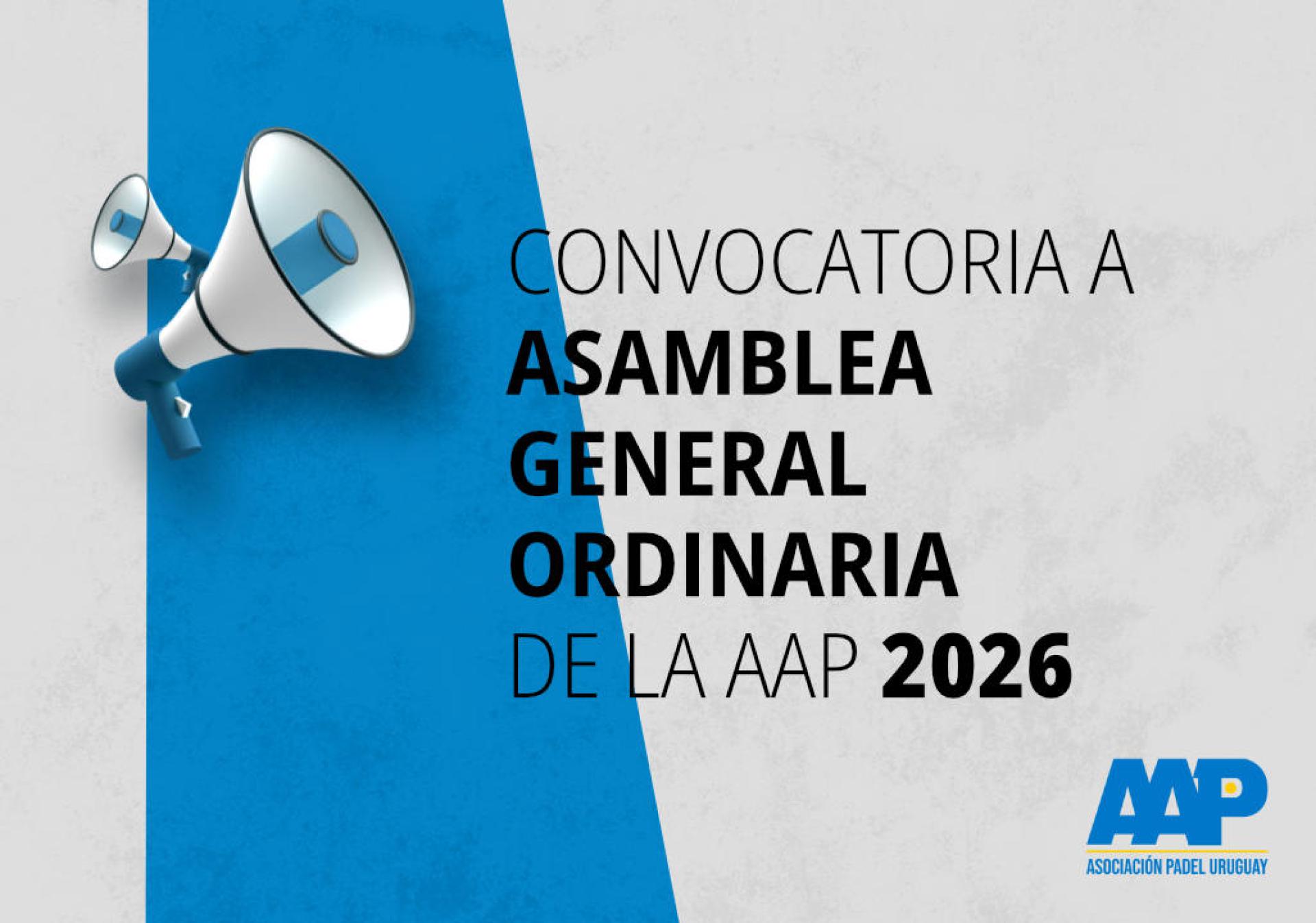 Convocatoria a Asamblea General Ordinaria de la AAP 2026