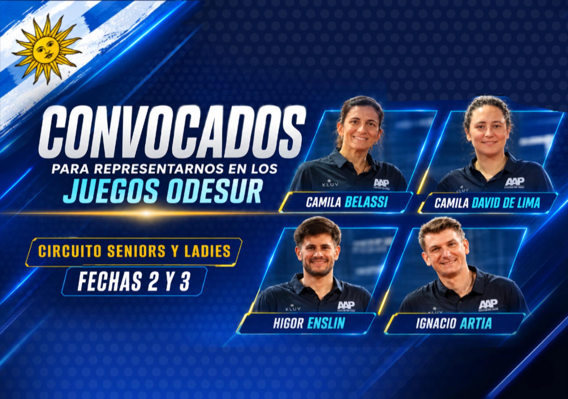 CONVOCADOS JUEGOS ODESUR