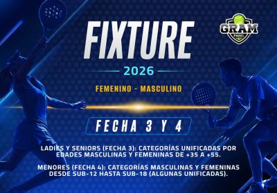 Fixtures - Masculino Femenino - Fecha 3 y 4