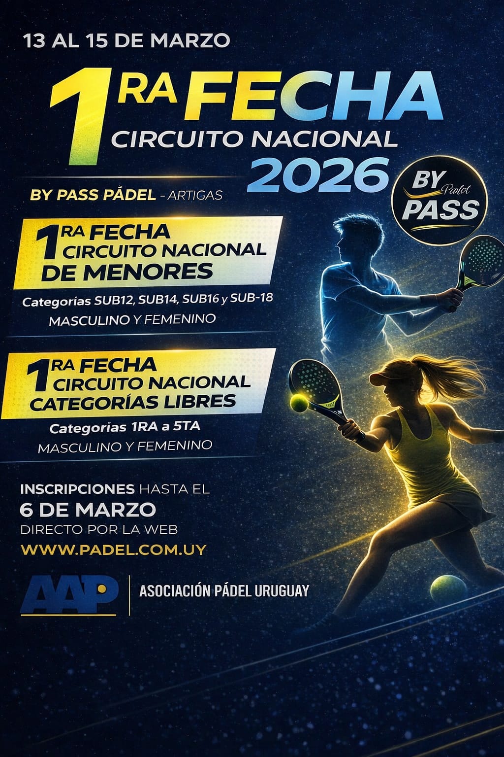Comienza el Circuito Nacional de Pádel 2026