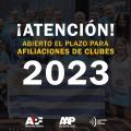 AFILIACIÓN DE CLUBES PARA EL CALENDARIO 2023